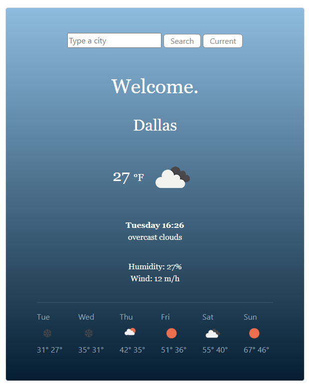 Weather App Project